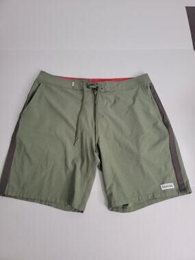 Tenore Men’s Drawstring Board Shorts Sz 34 / 8.5” Inseam Green